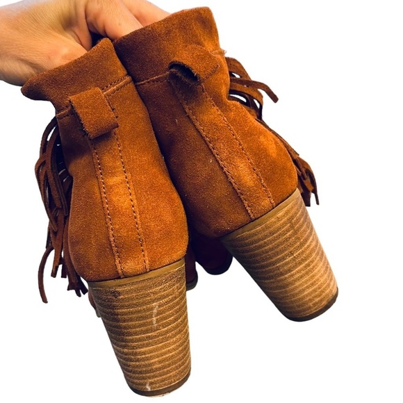 TOMS Lunata Fringe Western Style Boots Booties women’s 8.5 main image 5